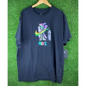 NWT Men's NIKE SPORTSWEAR KYRIE T-SHIRT 'Best Of' L Black Purple